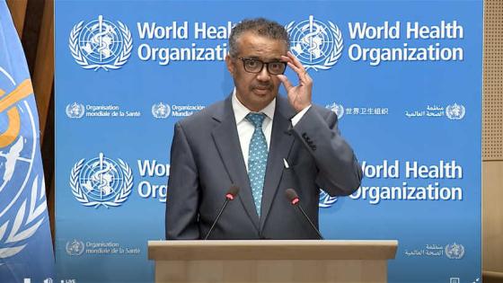 This video grab taken on May 18, 2020 from the website of the World Health Organization shows WHO Director-General Tedros Adhanom Ghebreyesus delivering a speech via video link at the opening of the World Health Assembly virtual meeting from the WHO headquarters in Geneva, amid the COVID-19 pandemic, caused by the novel coronavirus. - The World Health Organization on May 18 kicked off its first ever virtual assembly, but fears abound that US-China tensions could derail the strong action needed to address the COVID-19 crisis. (Photo by - / World Health Organization / AFP) / RESTRICTED TO EDITORIAL USE - MANDATORY CREDIT "AFP PHOTO / WORLD HEALTH ORGANIZATION" - NO MARKETING - NO ADVERTISING CAMPAIGNS - DISTRIBUTED AS A SERVICE TO CLIENTS