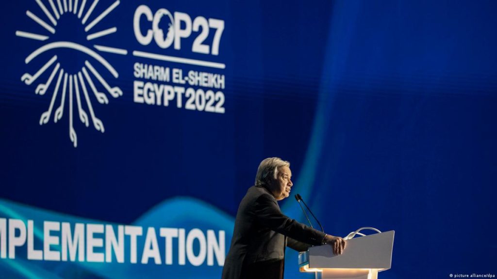 cop 27 ANTONIO GUTERRES - آفاق بيئية
