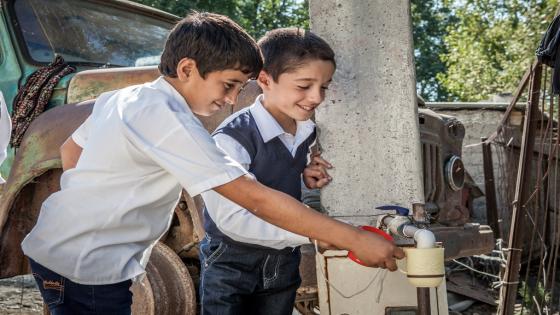 Strengthening 20 village municipalities' capability to provide public services (safe water supply) in the rural area of Garabakh lowlands of Central Azerbaijan (OXFAM project) PHOTO EPA ¬© EU/ENPI INFO CENTRE