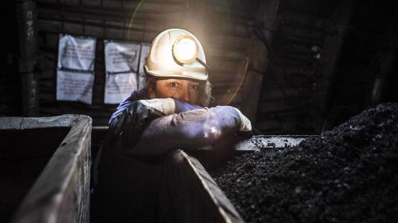 The struggle for survival of the women in the Spanish coal mine in Asturia, Spain, on 13 February 2017. When a worker dies in a Asturian mine, (north of Spain), absolute priority is given to the hiring of one of his sons or sons-in-law, to avoid an economic drama in families that generally only have the father's source of income. Twenty years ago it was key in the history of mining and the conquest of rights by women. That winter day of two decades ago, mining women entered for the first time in the darkness of a well. (Photo by Alvaro Fuente/NurPhoto via Getty Images)