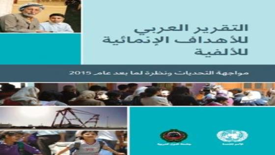 التقرير العربي للأهداف الإنمائية للألفية 2013
